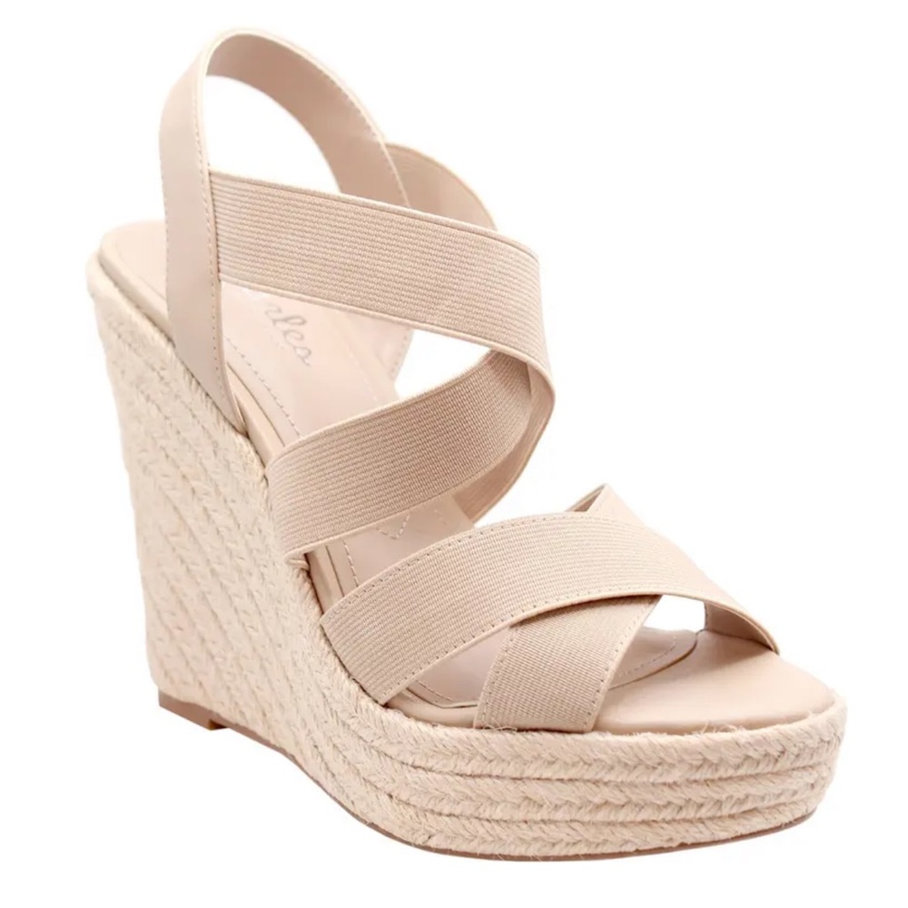 CHARLES BY CHARLES DAVID Alyce Faux Leather Wedge Sandal